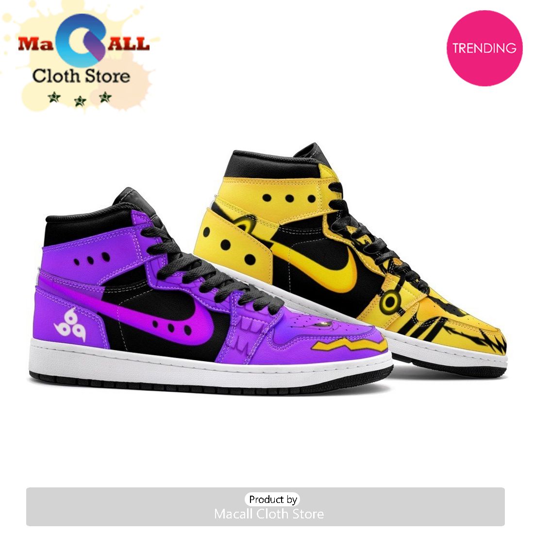 Karuma And Susano Ninja Air Jordan 1 High Top Shoes