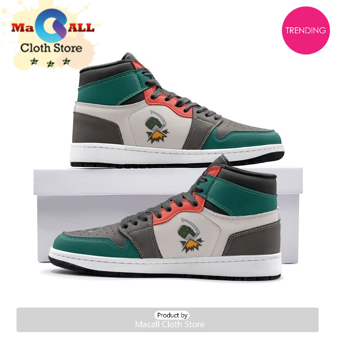 Katsuki Bakugo My Hero Air Jordan 1 High Top Shoes
