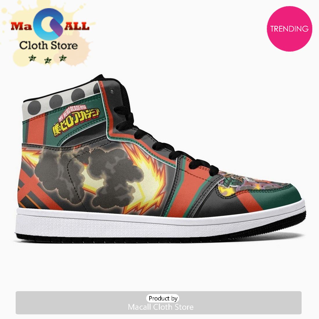 Katsuki Bakugo My Hero JD1 High Top Shoes