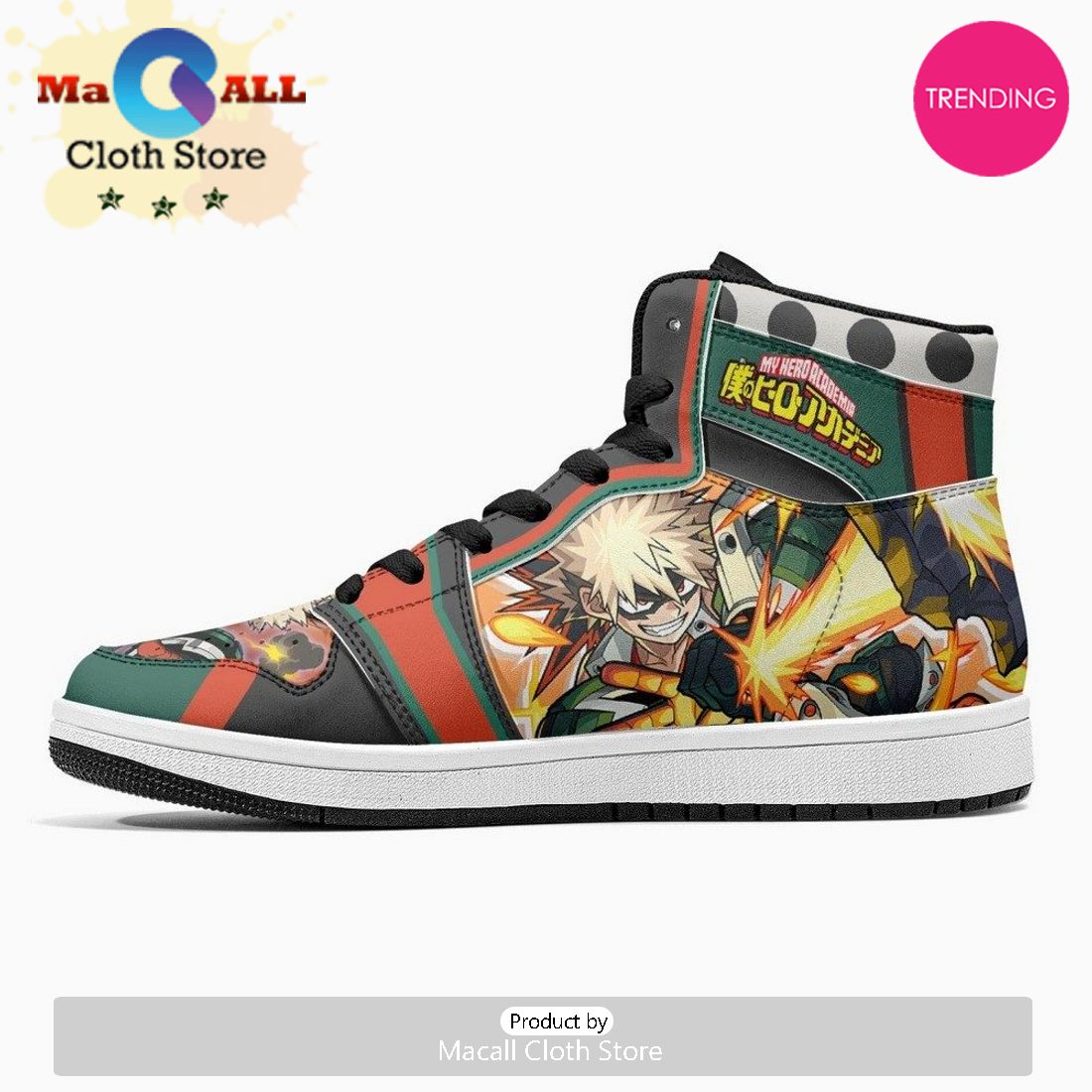 Katsuki Bakugo My Hero JD1 High Top Shoes
