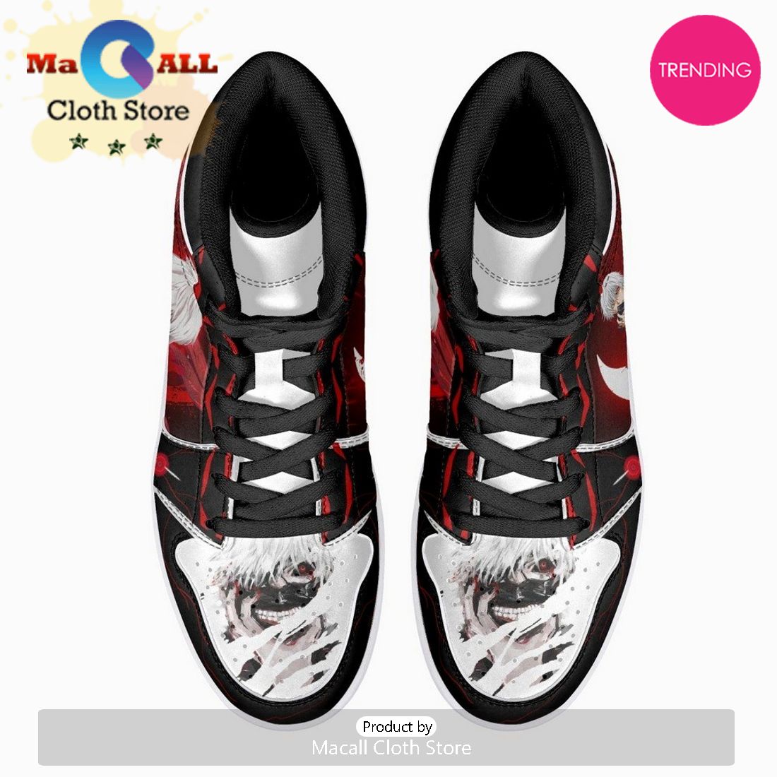 Ken Kaneki Tōkyō Gūru JD1 High Top Shoes