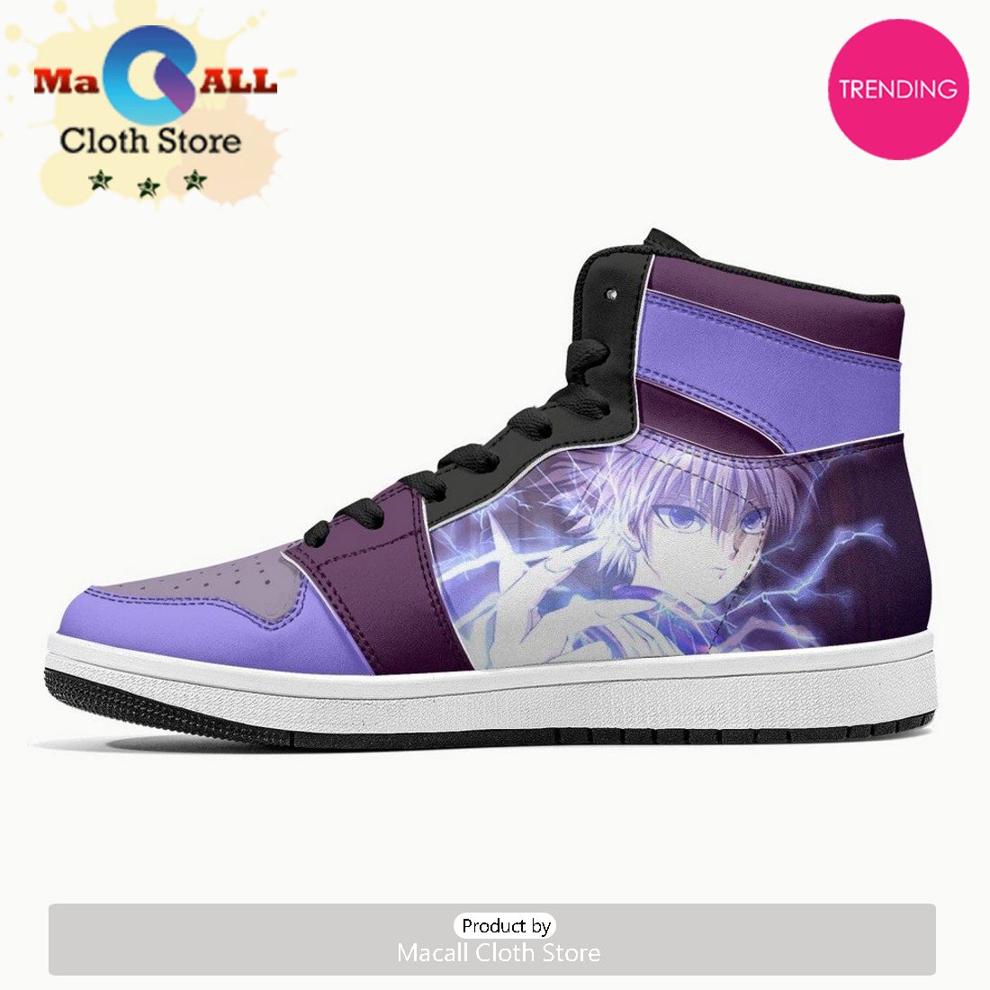 Killua Lightning Palm Hunter JD1 High Top Shoes