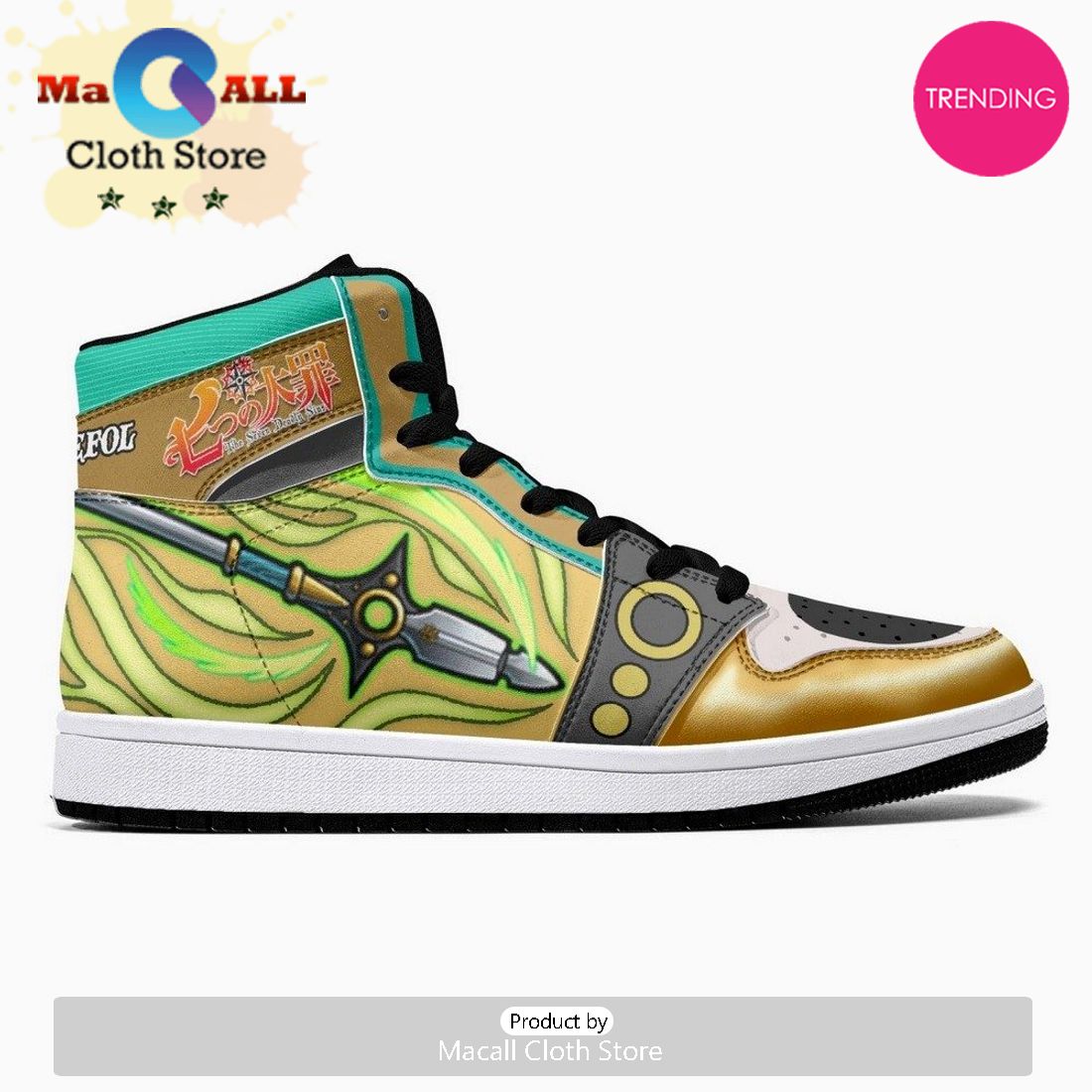 King Chastiefol Seven Deadly Sins JD1 High Top Shoes