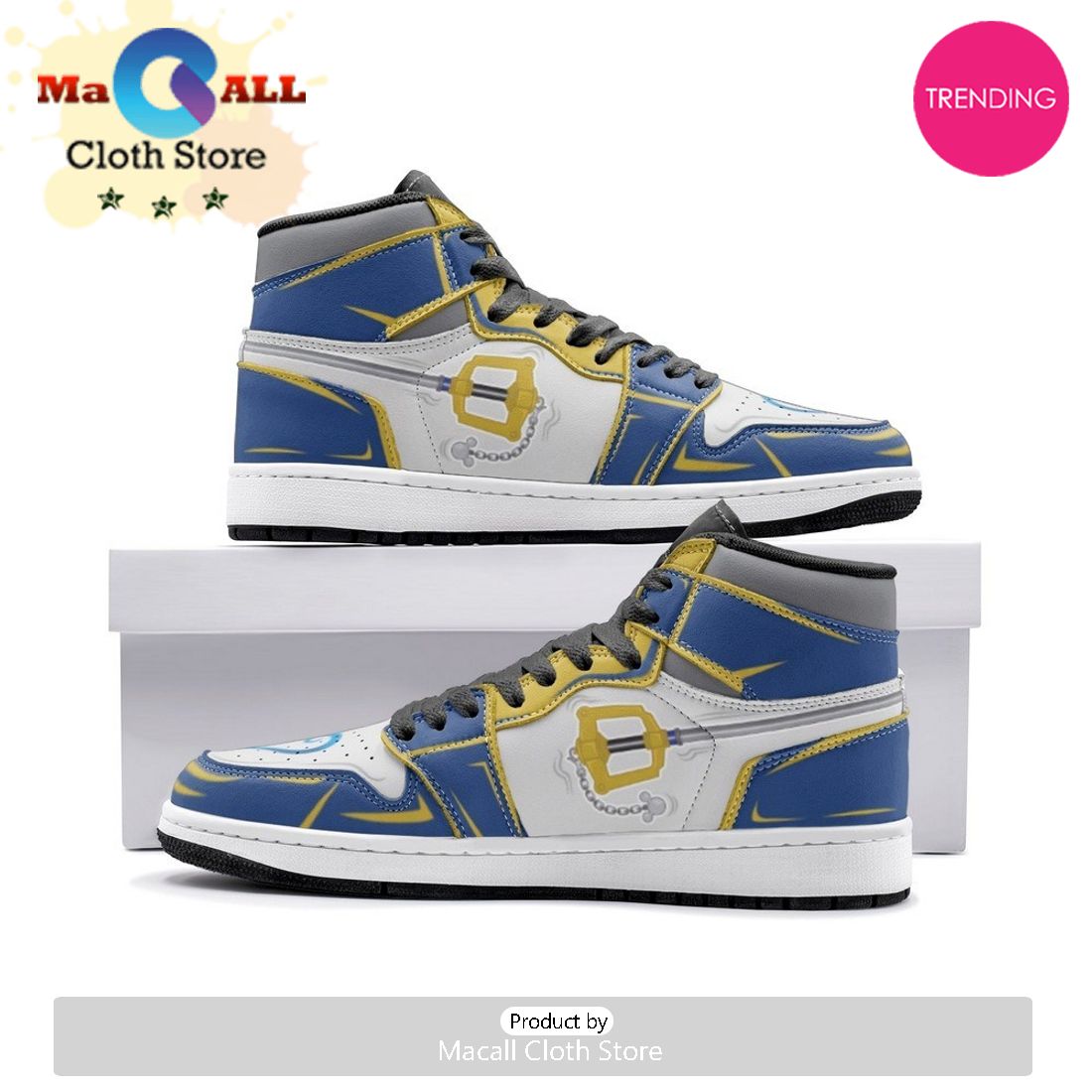 Kingdom Key Kingdom Hearts Air Jordan 1 High Top Shoes