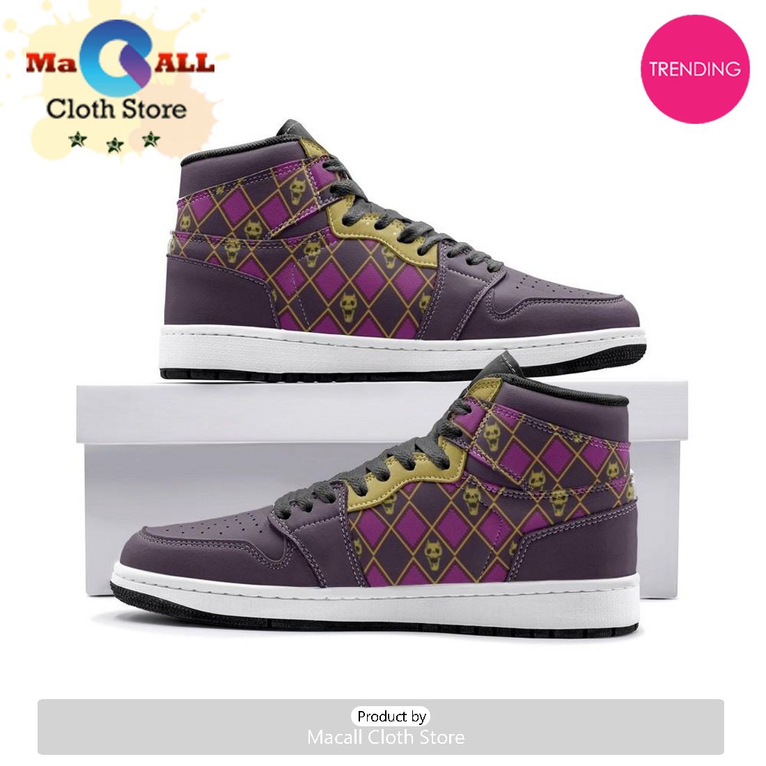 Kira Killer Queen Air Jordan 1 High Top Shoes