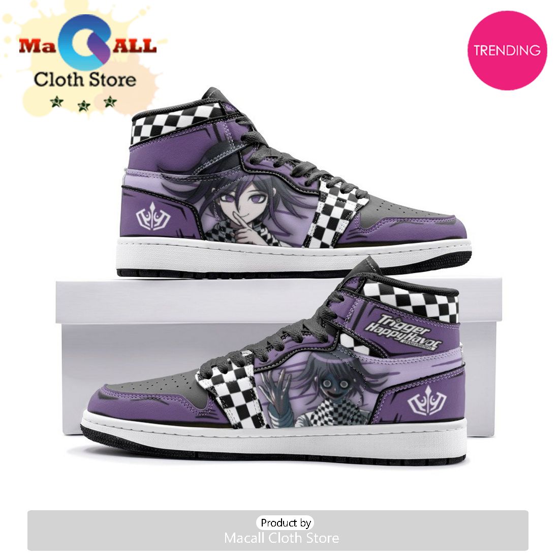 Kokichi Oma Danganronpa Air Jordan 1 High Top Shoes