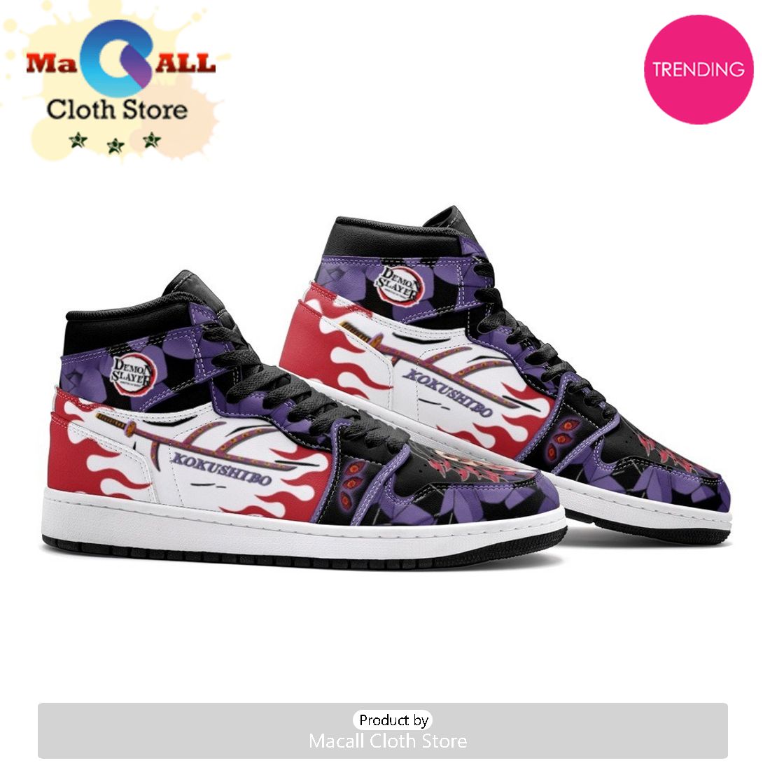 Kokushibo Demon Slayer Air Jordan 1 High Top Shoes