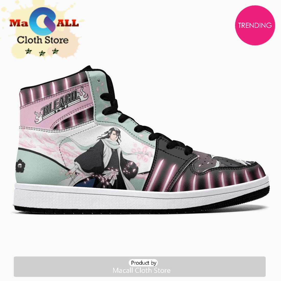 Kuchiki Byakuya Bankai Burīchi JD1 High Top Shoes