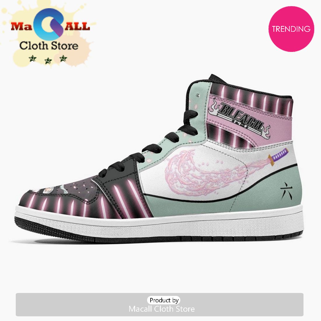 Kuchiki Byakuya Bankai Burīchi JD1 High Top Shoes