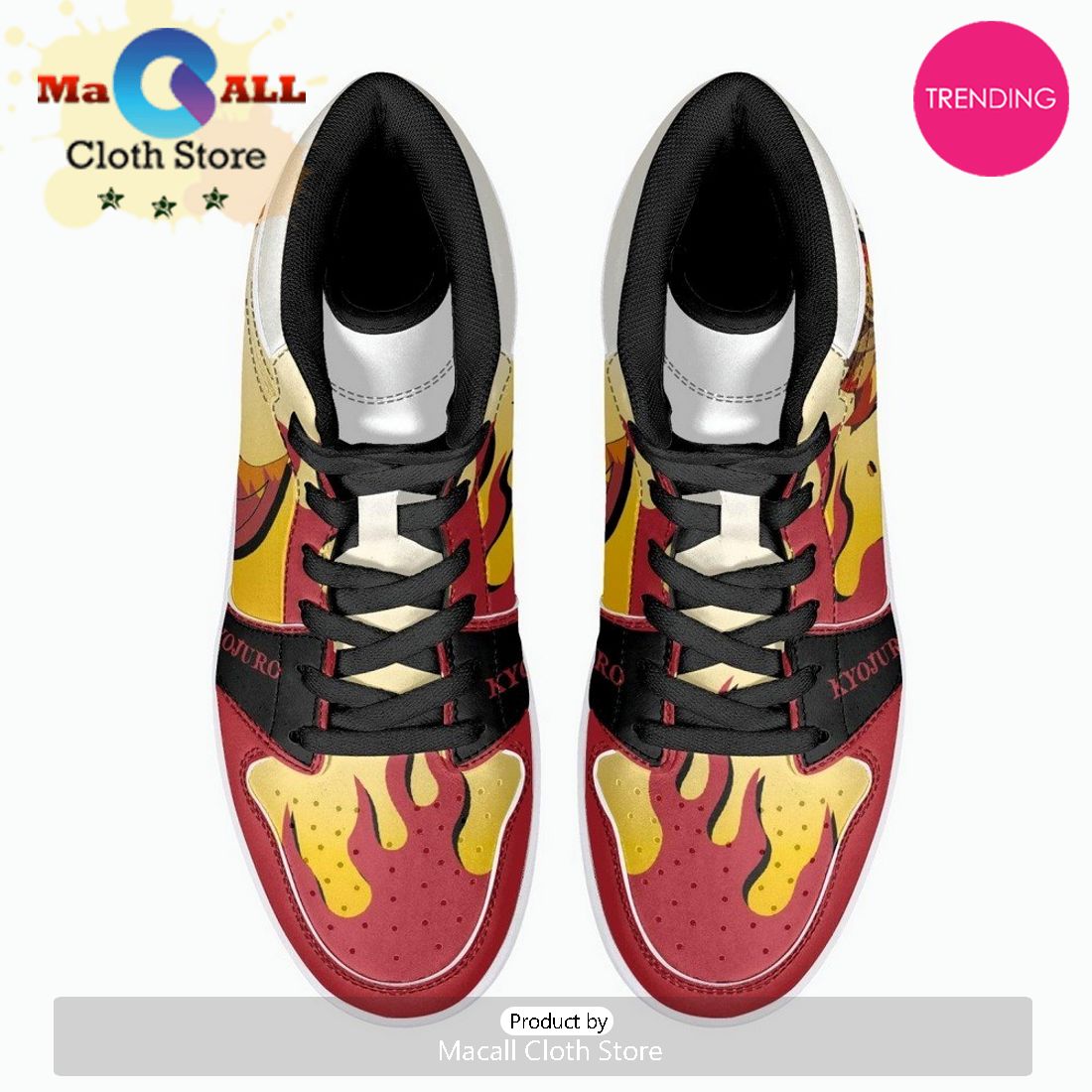 Kyojuro Rengoku Demon Slayer JD1 High Top Shoes