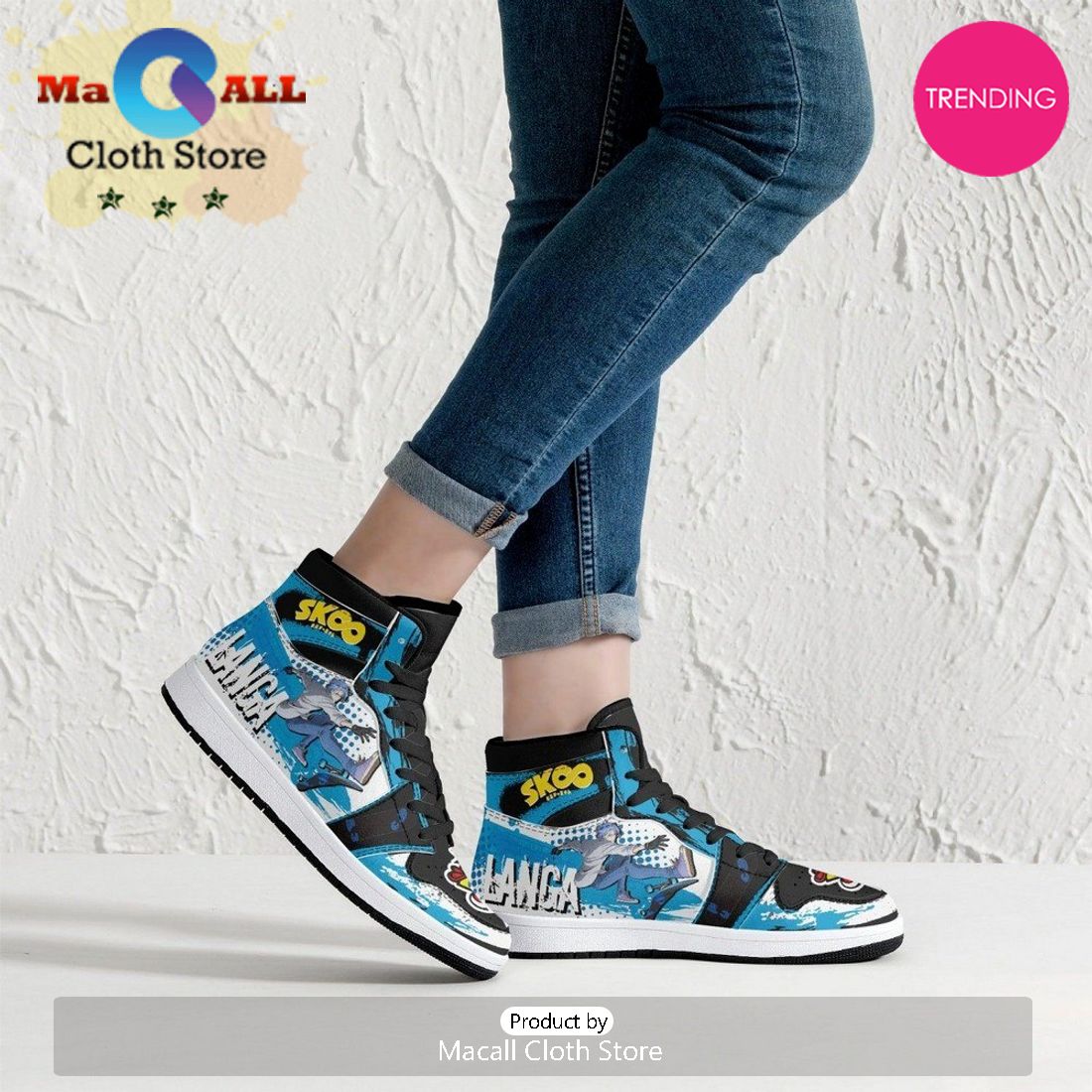 Langa Snow Sk8 The Infinity JD1 High Top Shoes