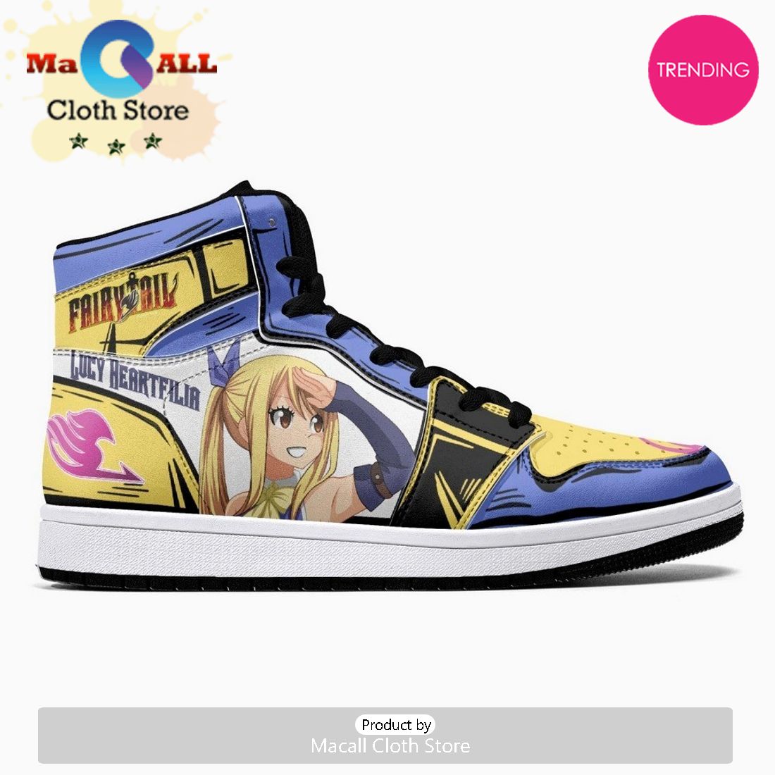 Lucy Heartfilia Fairy Tail JD1 High Top Shoes