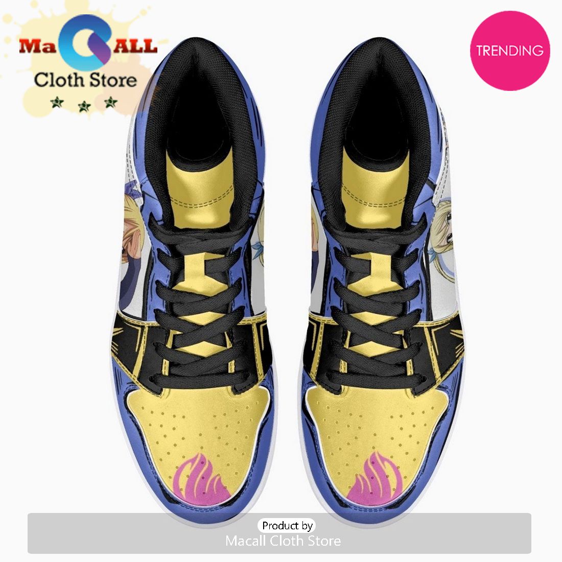 Lucy Heartfilia Fairy Tail JD1 High Top Shoes