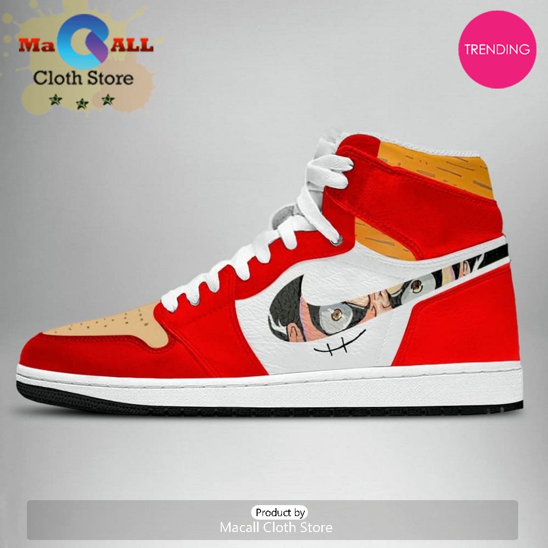 Luffy G4 One Piece Air Jordan 1 High Top Shoes
