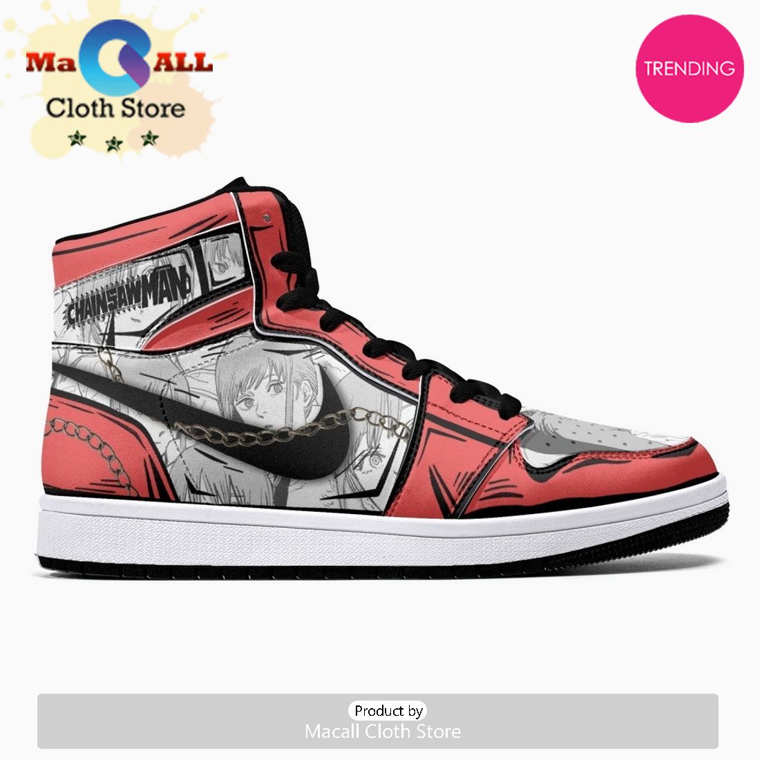 Makima Chainsaw Man JD1 High Top Shoes