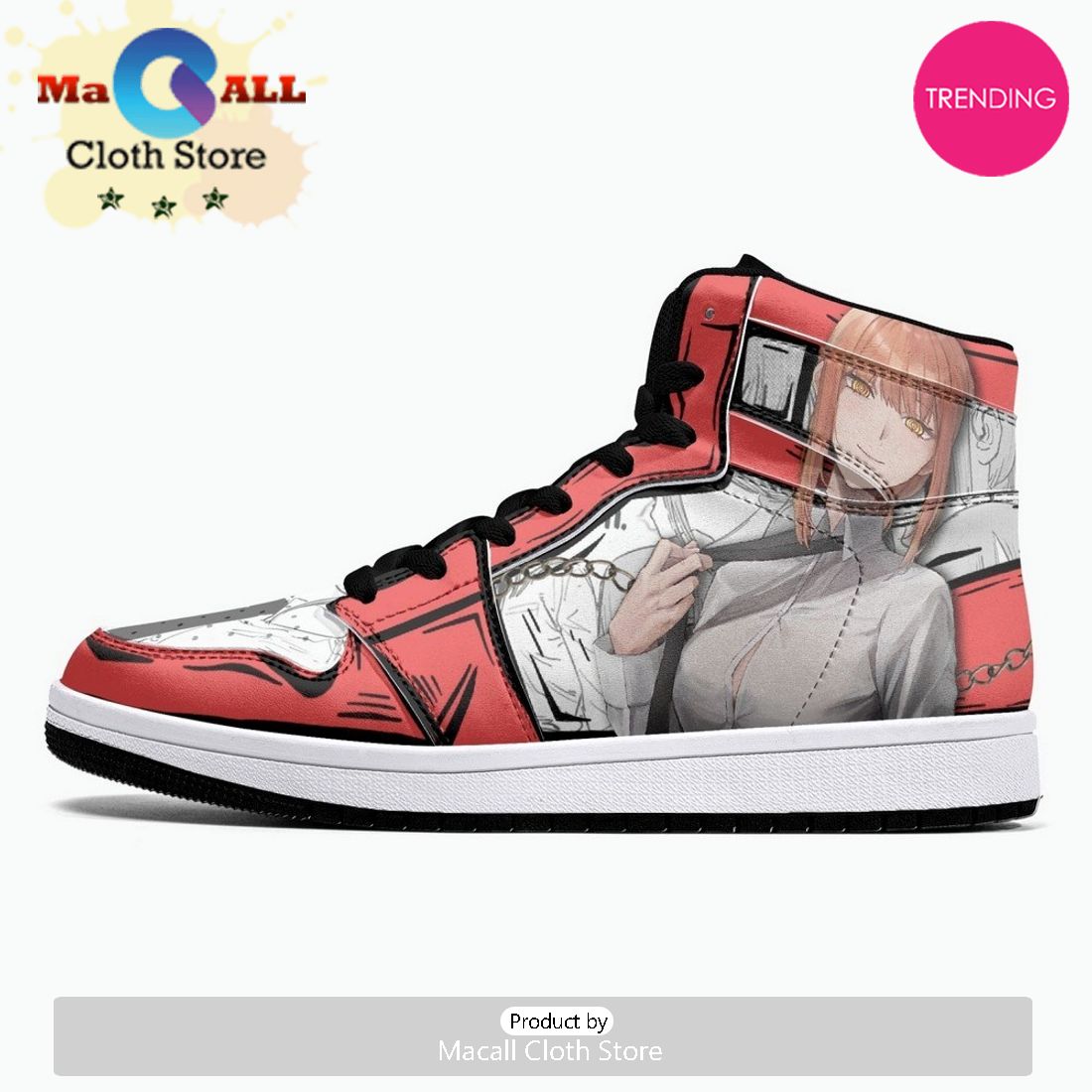 Makima Chainsaw Man JD1 High Top Shoes