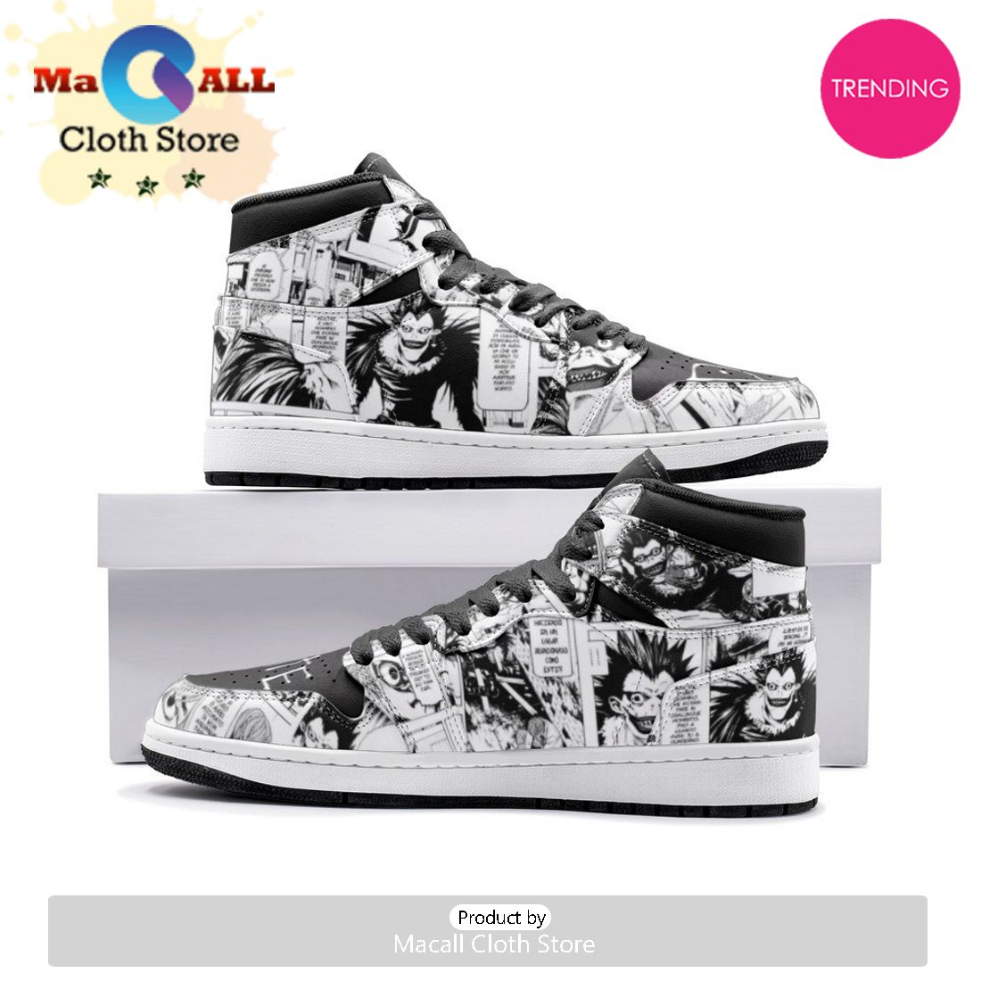 Manga Edition Desu Nōto Air Jordan 1 High Top Shoes
