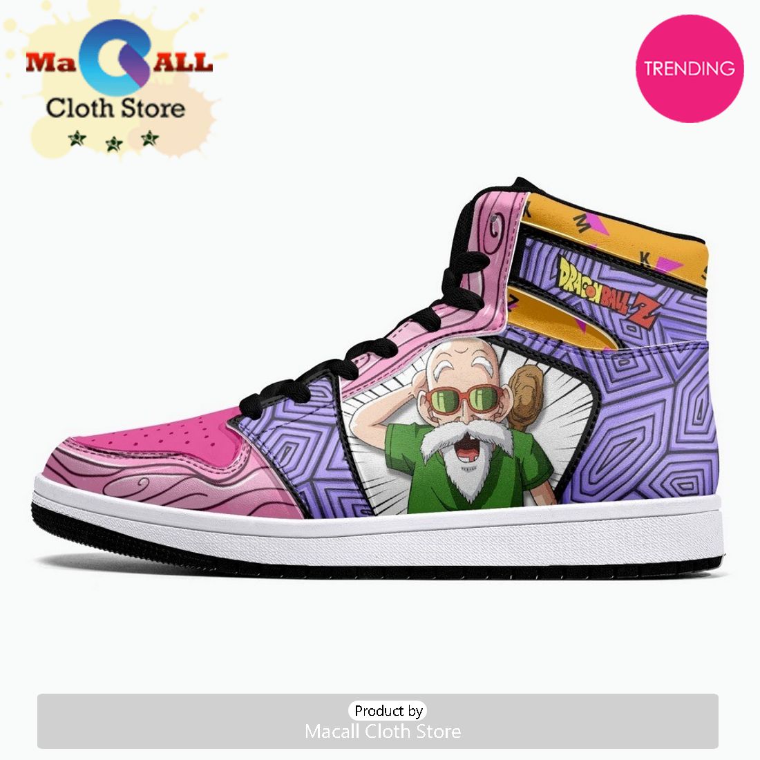 Master Roshi Dragon Ball Z JD1 High Top Shoes