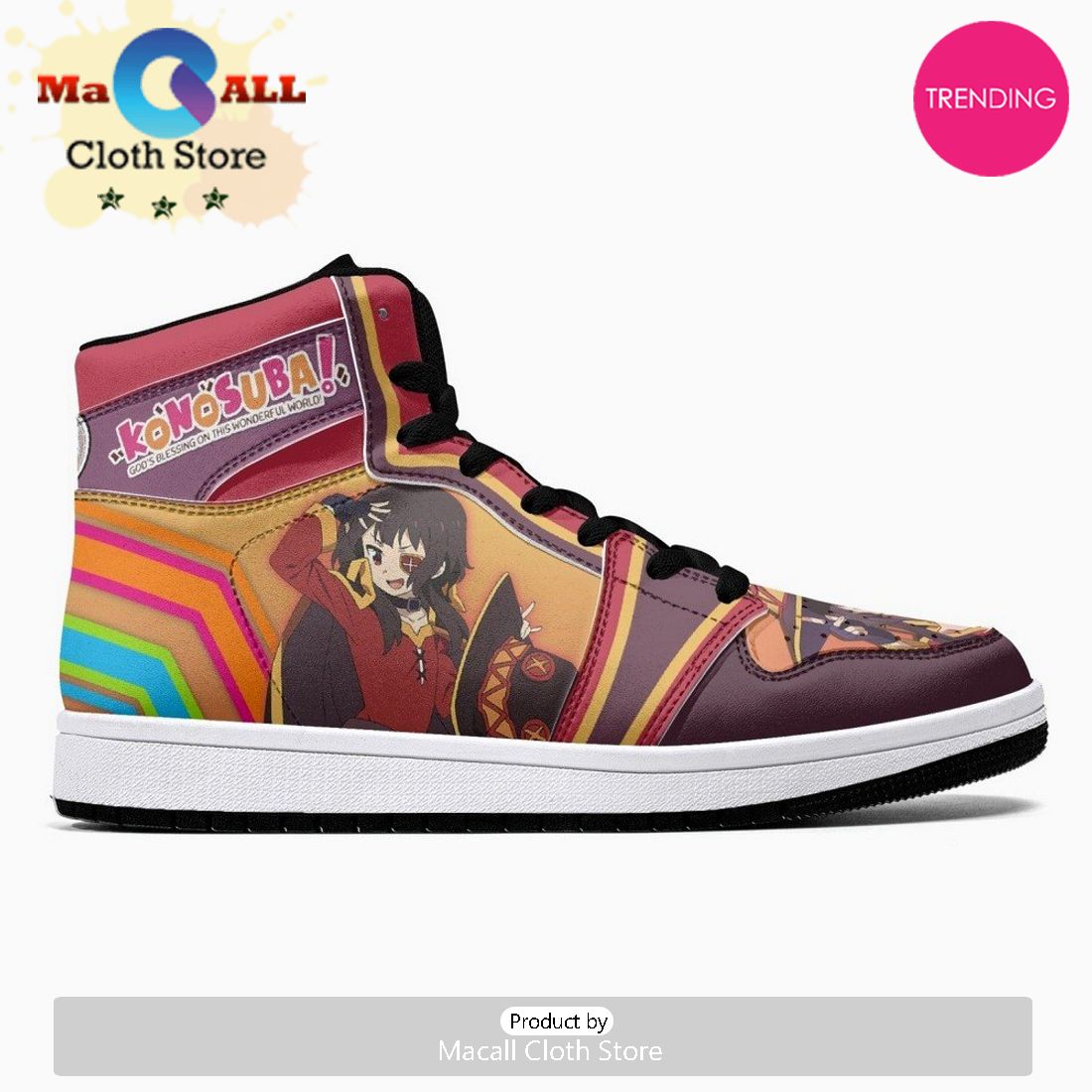 Megumin Konosuba JD1 High Top Shoes