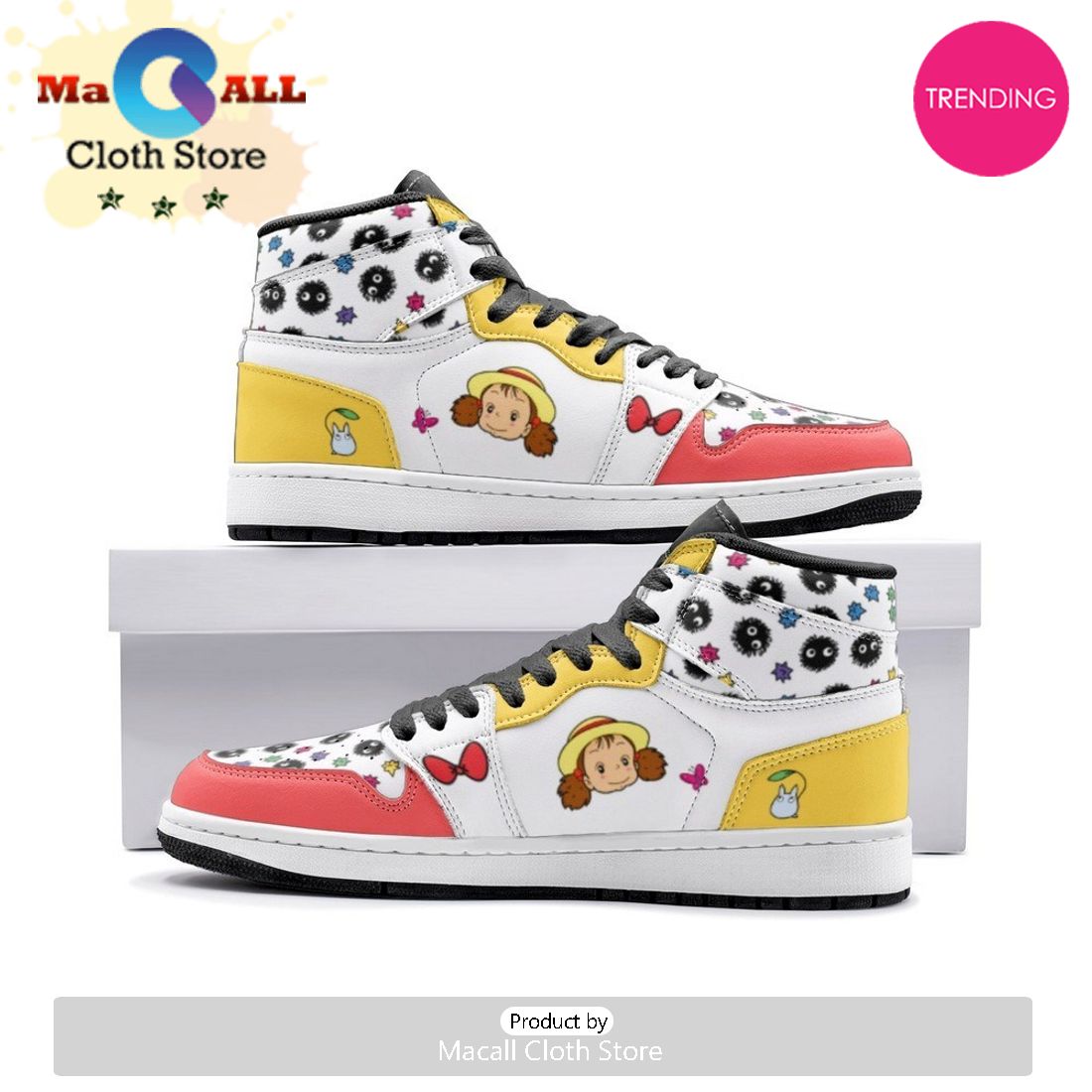 Mei Kusakabe My Neighbor Totoro Air Jordan 1 High Top Shoes
