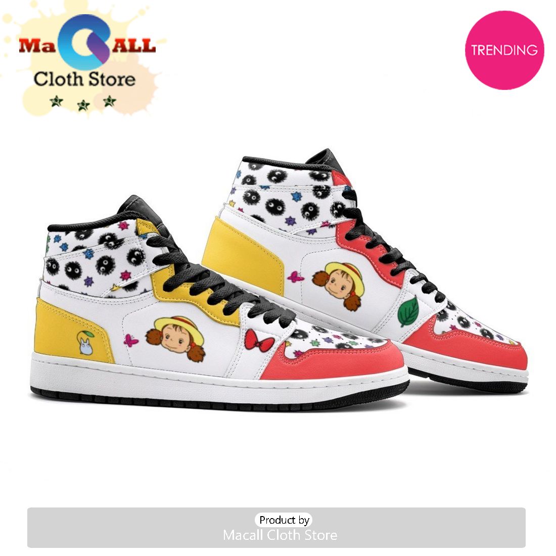 Mei Kusakabe My Neighbor Totoro Air Jordan 1 High Top Shoes