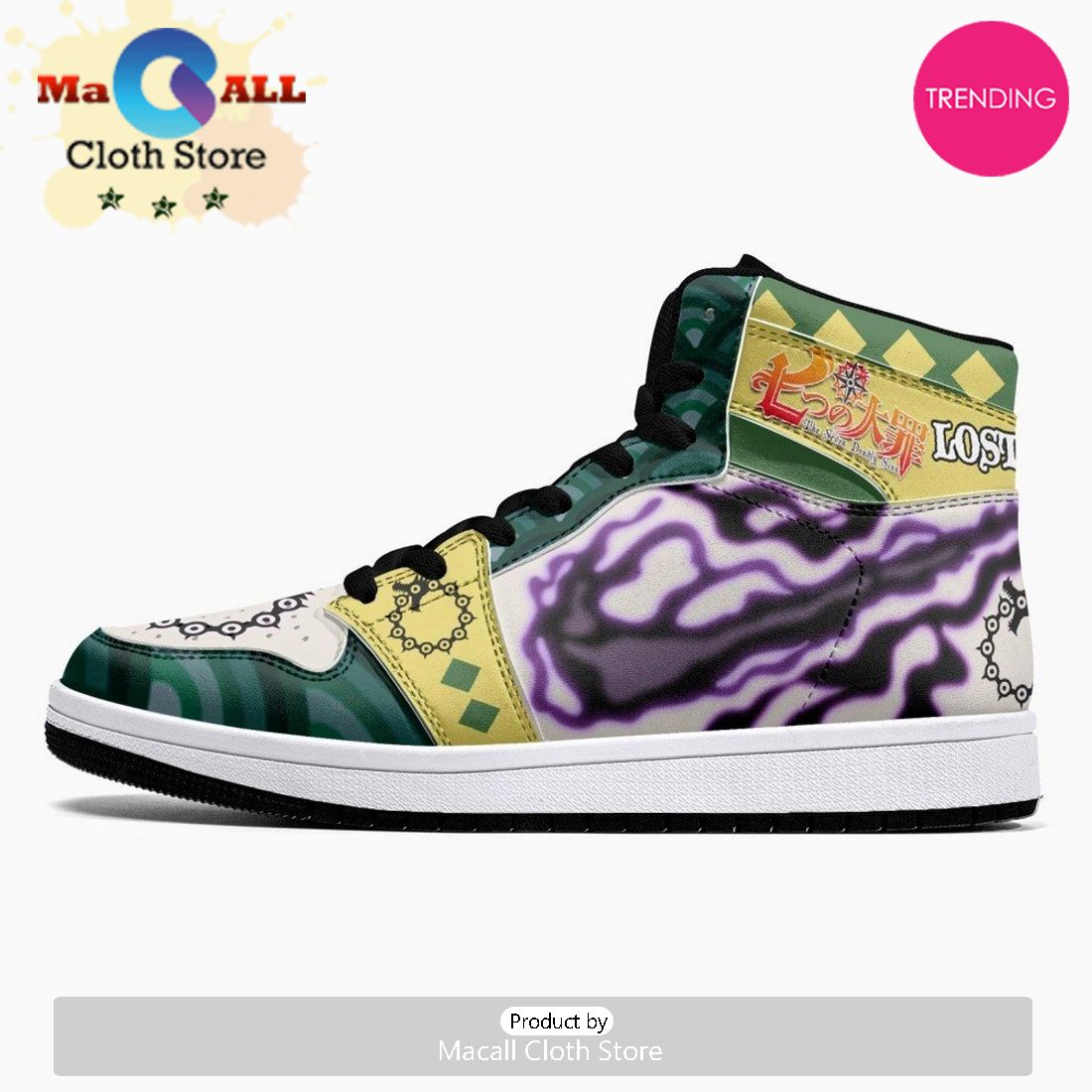 Meliodas Lostvayne Seven Deadly Sins JD1 High Top Shoes