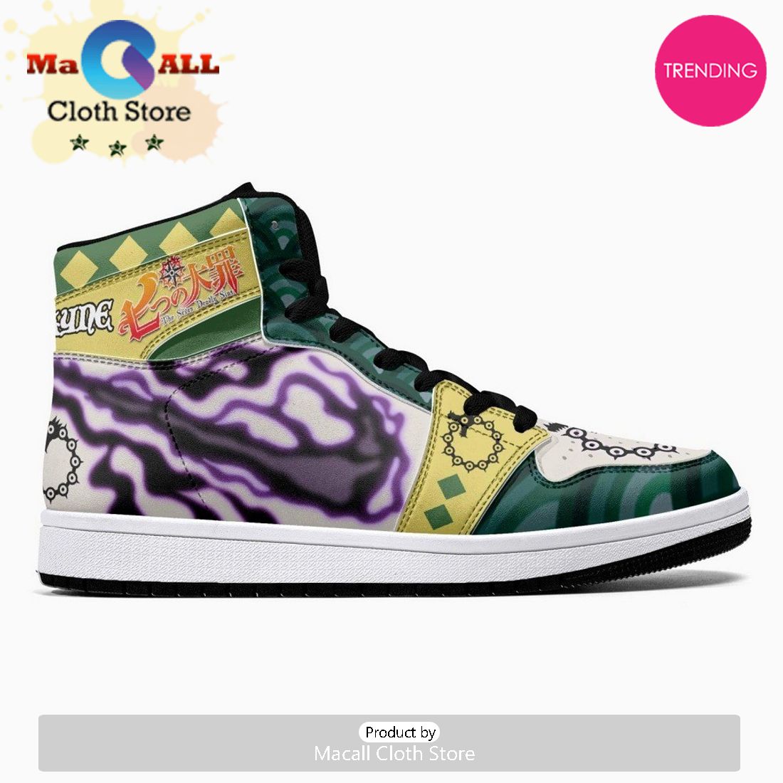 Meliodas Lostvayne Seven Deadly Sins JD1 High Top Shoes