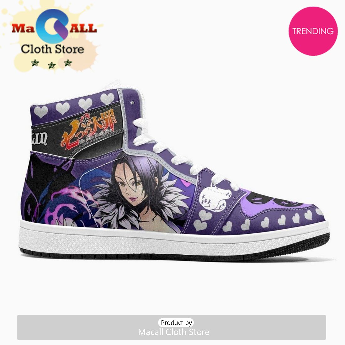 Merlin Seven Deadly Sins JD1 High Top Shoes