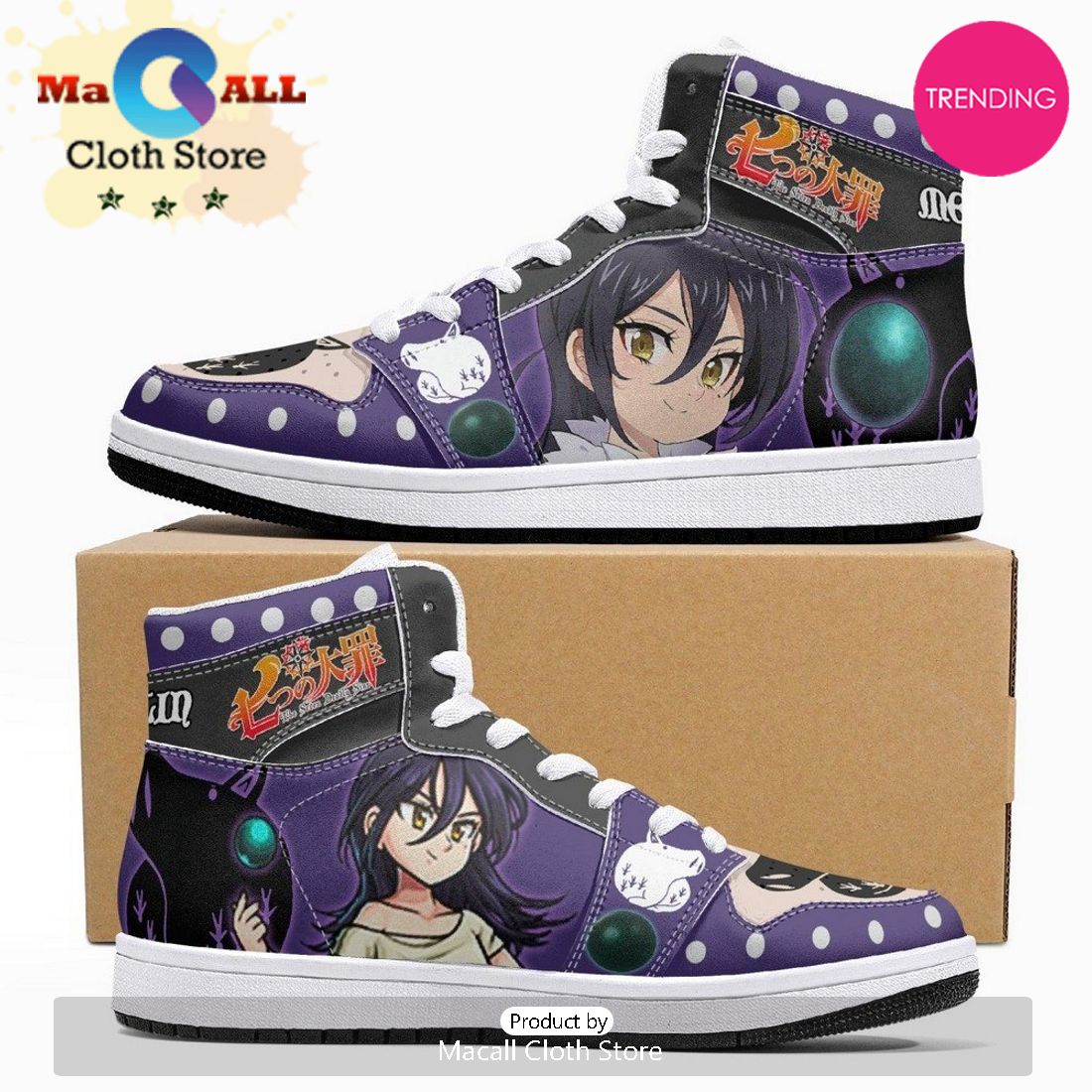 Merlin True Form Seven Deadly Sins JD1 High Top Shoes
