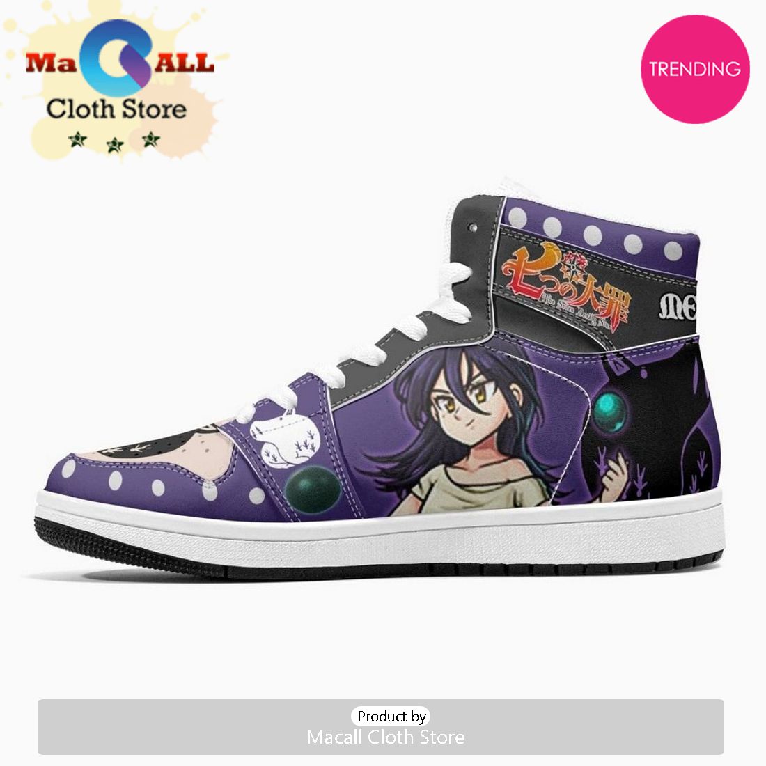 Merlin True Form Seven Deadly Sins JD1 High Top Shoes