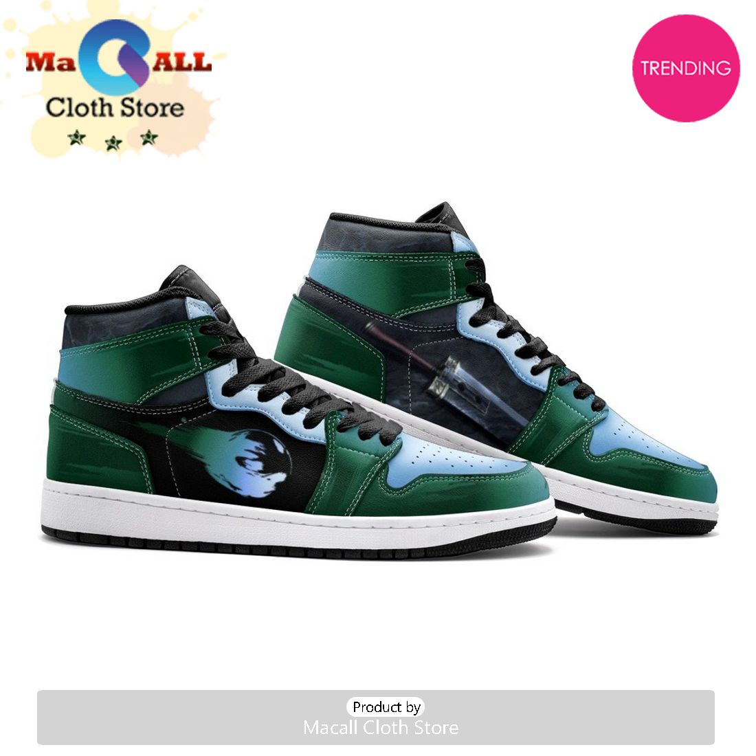 Meteor Symbol Final Fantasy Air Jordan 1 High Top Shoes