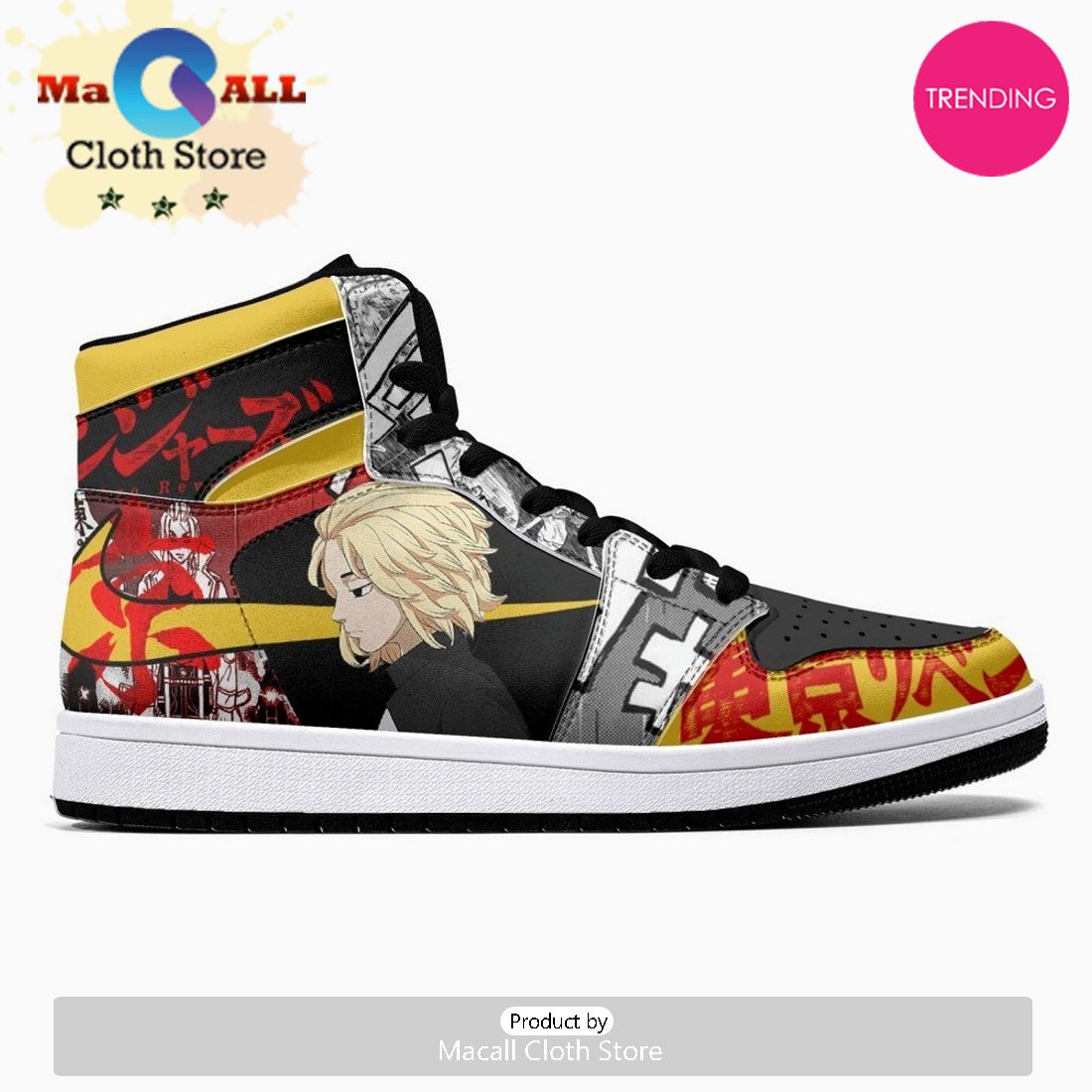 Mikey And Draken Tokyo Revengers JD1 High Top Shoes