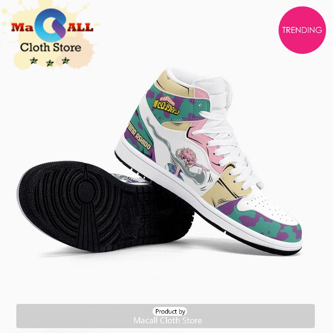 Mina Ashido Air Jordan 1 High Top Shoes