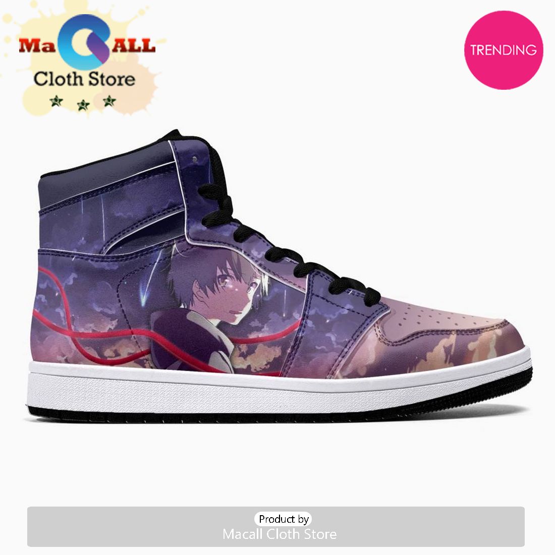 Mitsuha Miyamizu And Taki Tachibana Your Name JD1 High Top Shoes