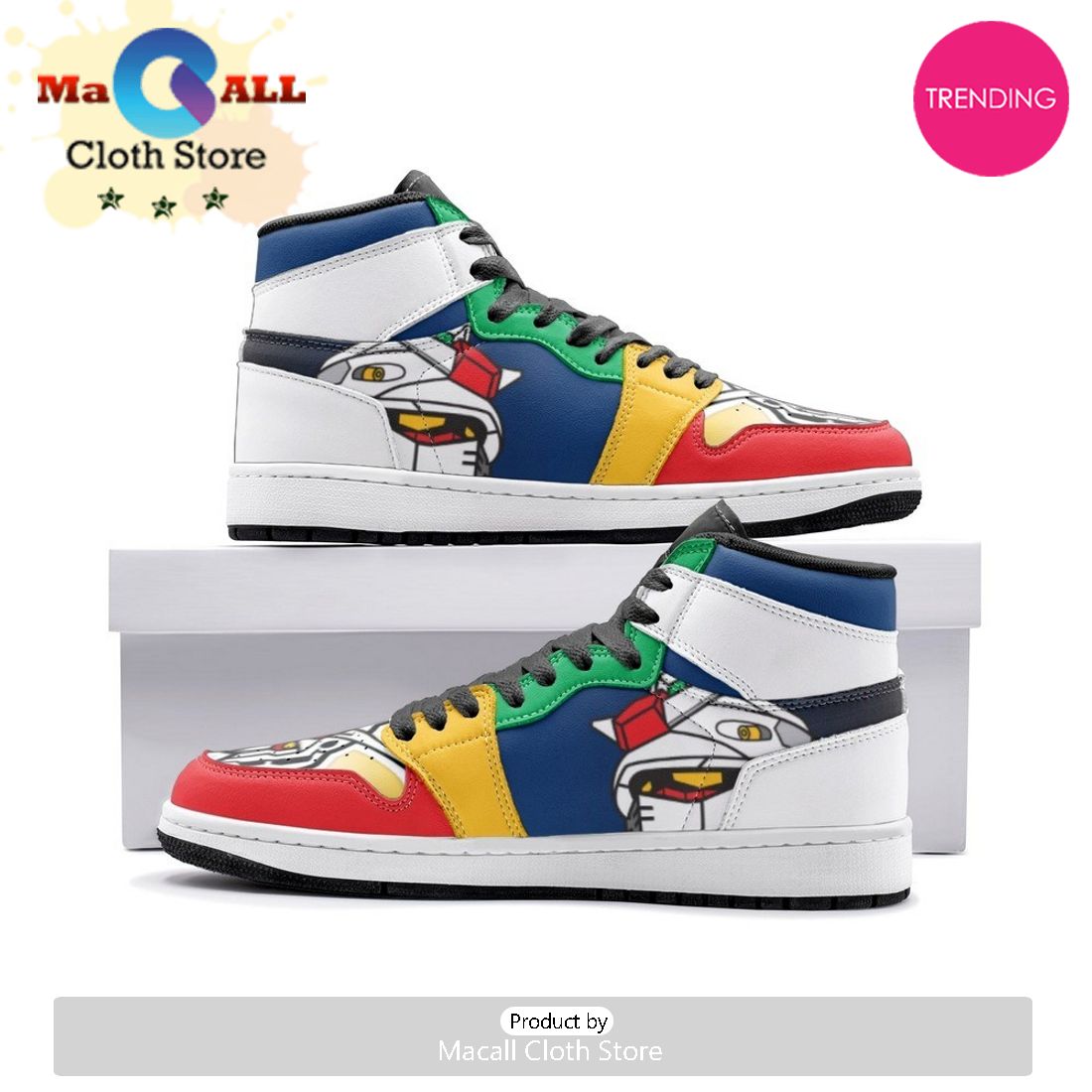 Mobile Zeta Gundam Air Jordan 1 High Top Shoes