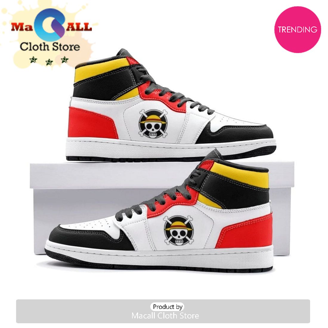 Monkey D. Luffy Air Jordan 1 High Top Shoes