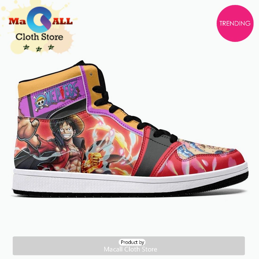 Monkey D. Luffy Armament Haki Ryuo One Piece JD1 High Top Shoes