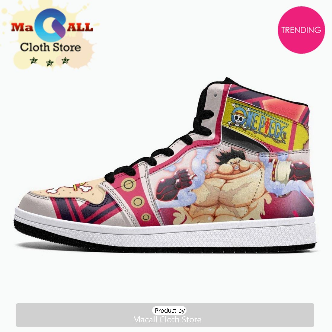 Monkey D. Luffy Gear 4th Tank Man One Piece JD1 High Top Shoes