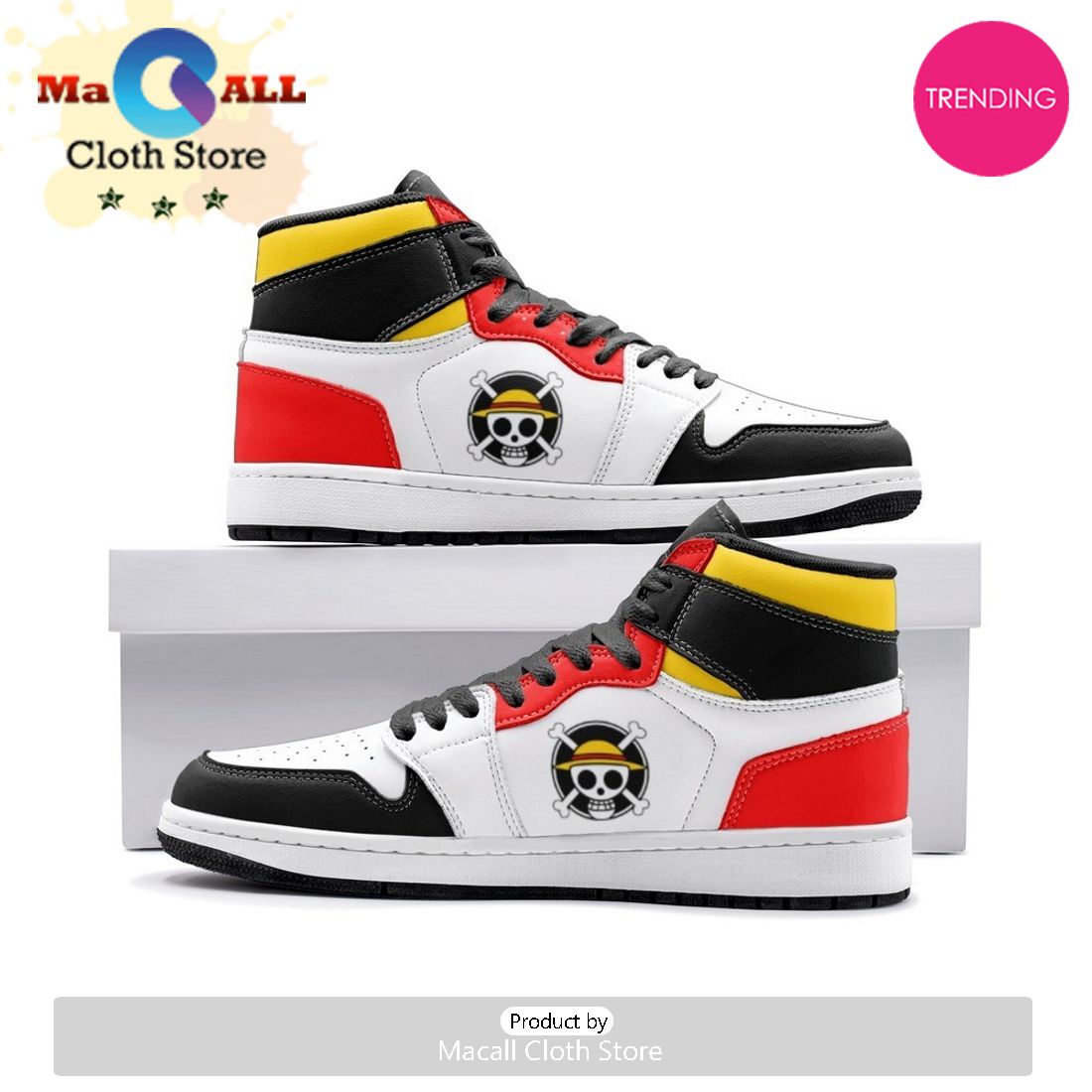 Monkey D. Luffy One Piece Air Jordan 1 High Top Shoes