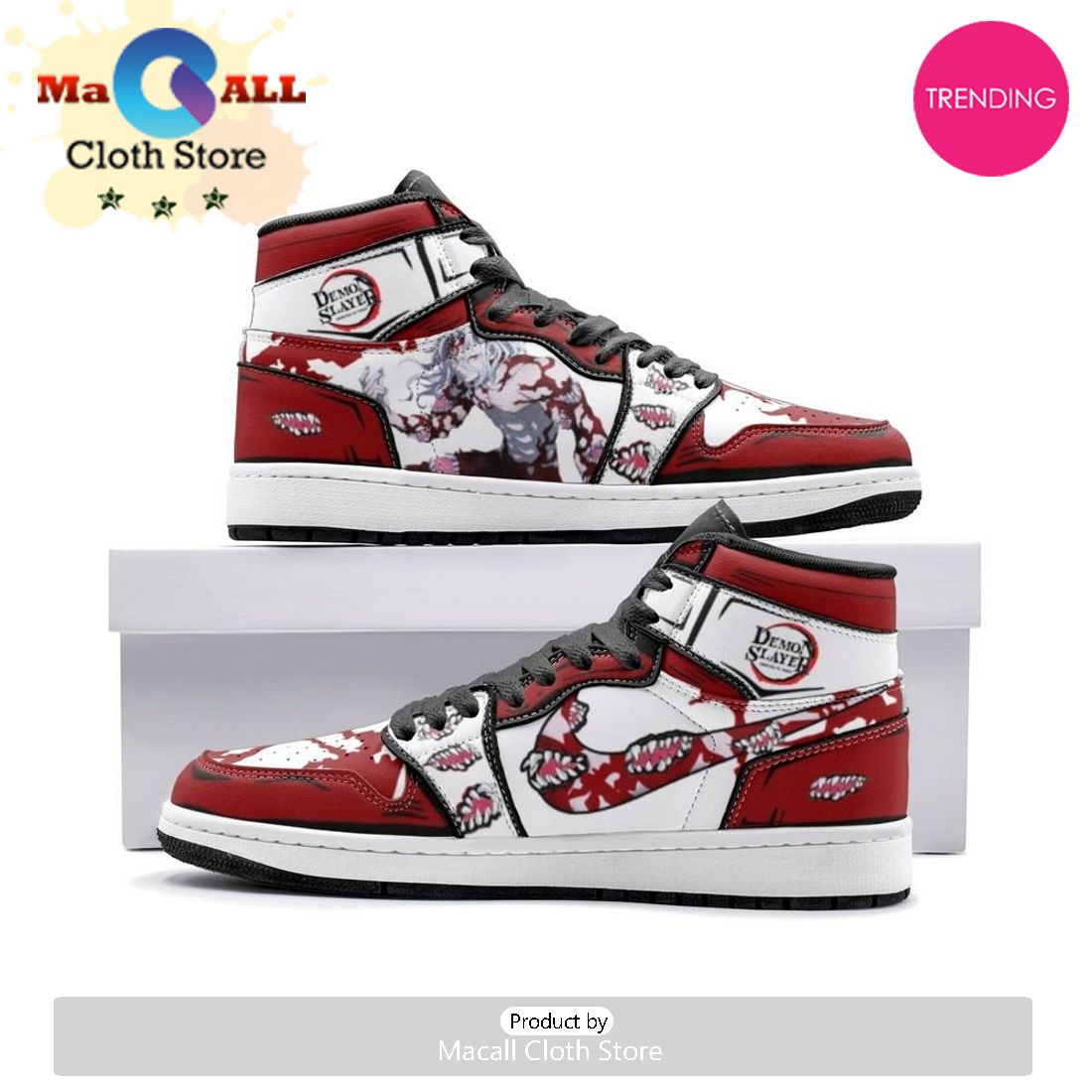 Muzan Kibutsuji Demon Slayer Air Jordan 1 High Top Shoes