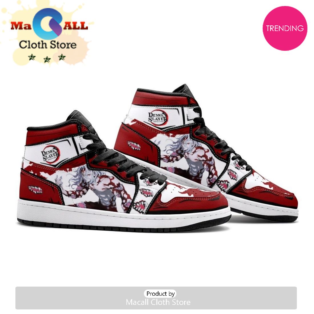 Muzan Kibutsuji Demon Slayer Air Jordan 1 High Top Shoes