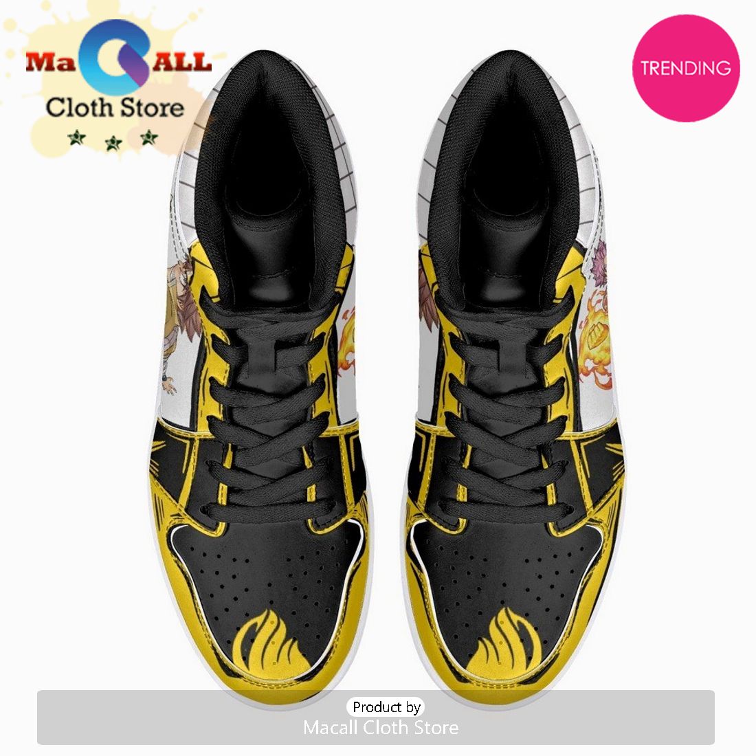 Natsu Dragneel Fairy Tail JD1 High Top Shoes