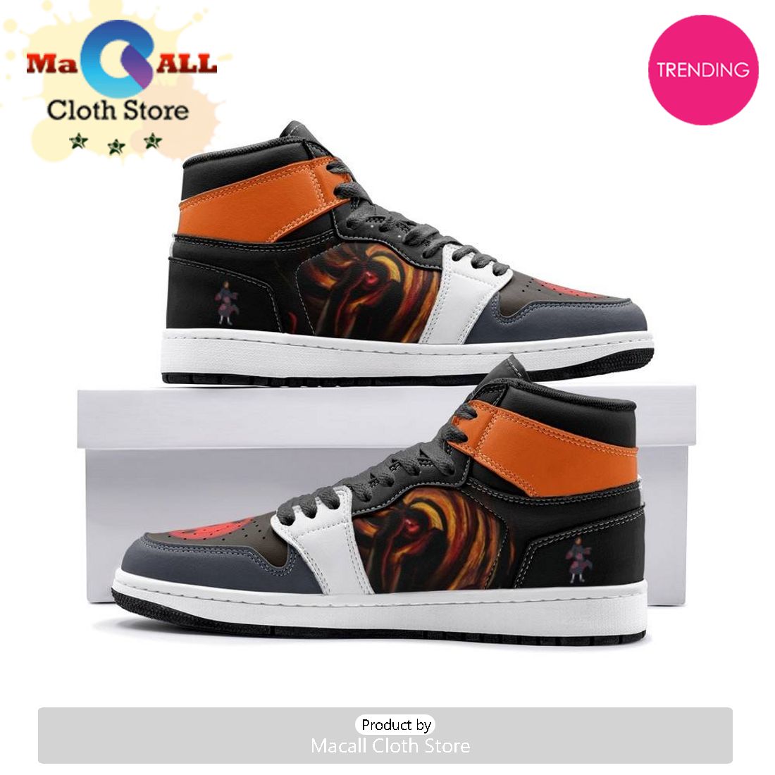 Obito Uchicha Ninja Air Jordan 1 High Top Shoes