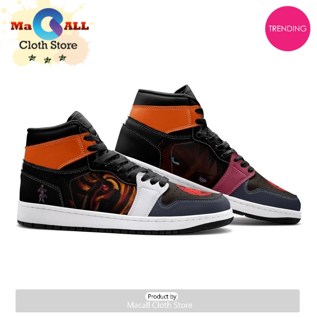 Obito Uchicha Ninja Air Jordan 1 High Top Shoes