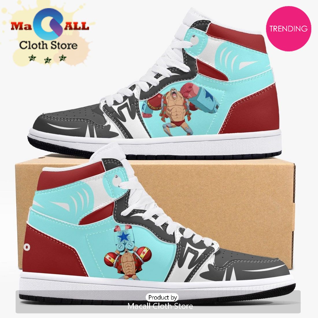 One Piece Franky AJ1 High Top Shoes