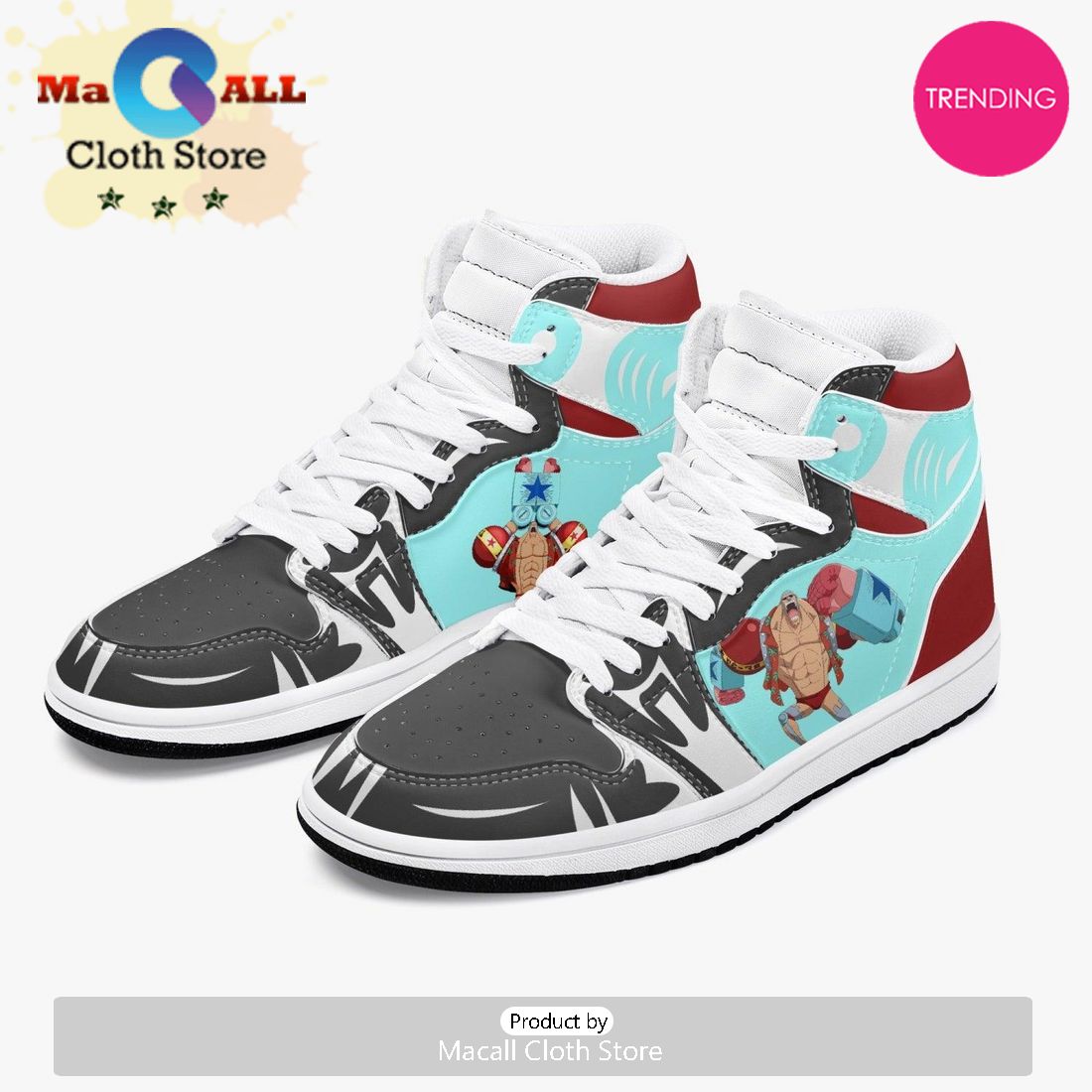 One Piece Franky AJ1 High Top Shoes