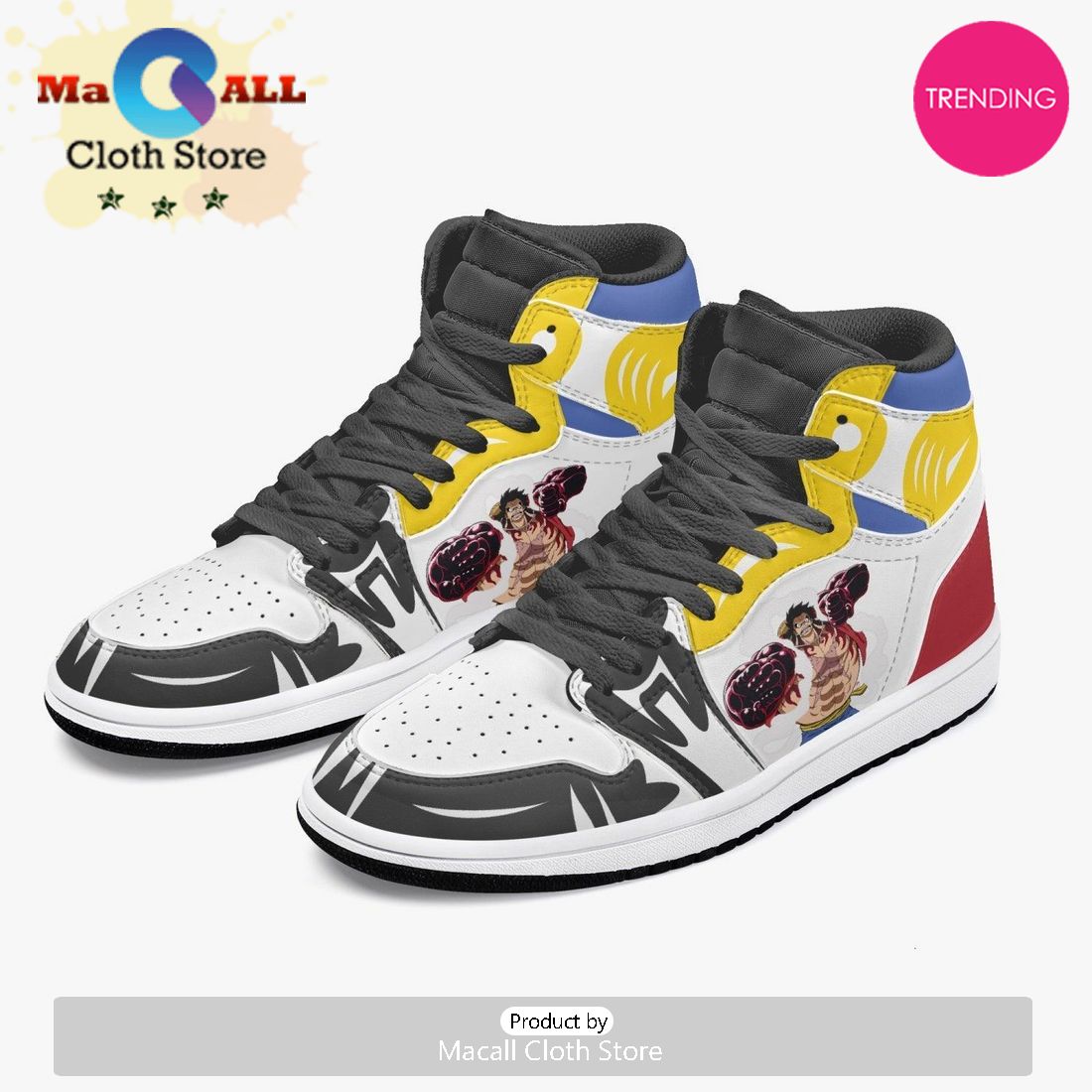 One Piece Luffy Gear 5 AJ1 High Top Shoes V2