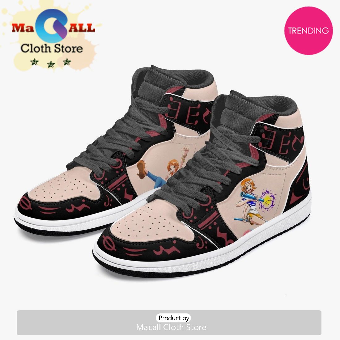 One Piece Nami AJ1 High Top Shoes