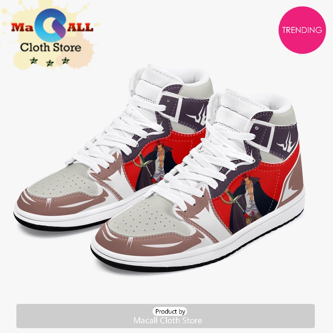 One Piece Shanks AJ1 High Top Shoes