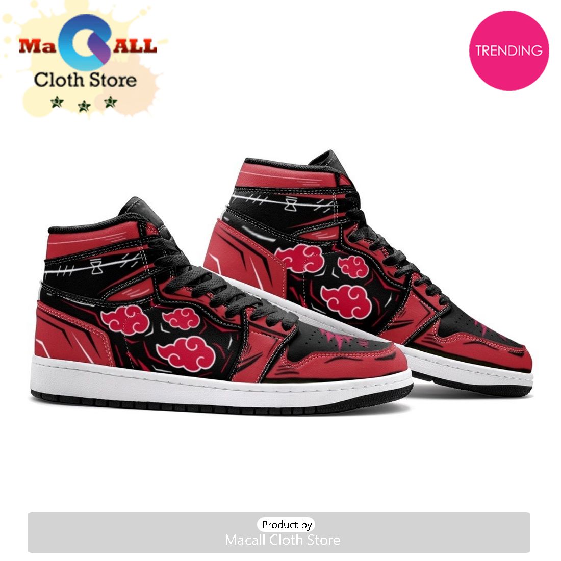 Red Cloud Ninja Air Jordan 1 High Top Shoes